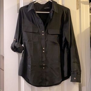 Silky black blouse